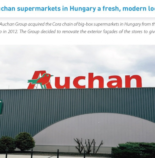 Tikkurila bevonatokkal frissült fel az Auchan