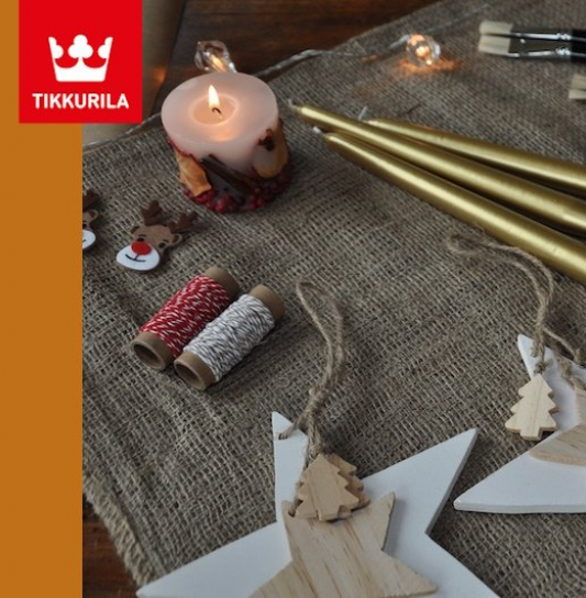 Ragyogó karácsonyi díszek a Tikkurila-val