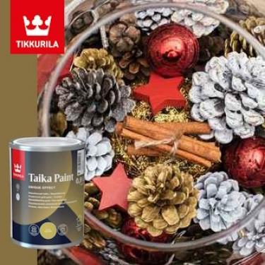 Egyedi karácsonyi díszek a Tikkurila segítségével