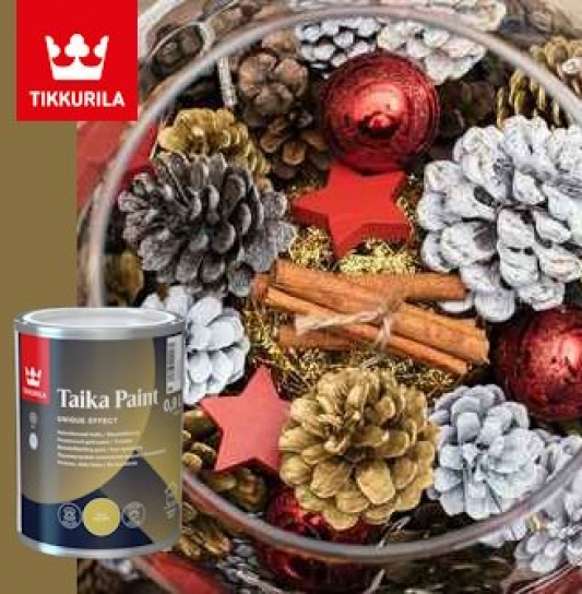 Egyedi karácsonyi díszek a Tikkurila segítségével