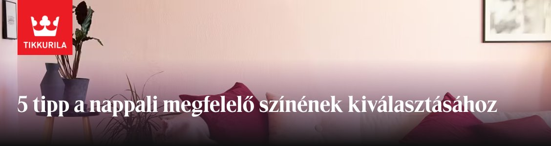 5 tipp a nappali színéhez a Tikkurila-tól